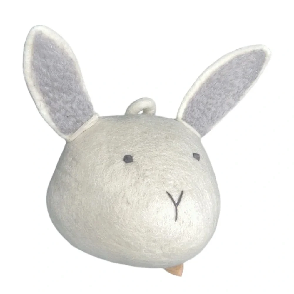 Crate & kids felt bunny animal face room wall decor